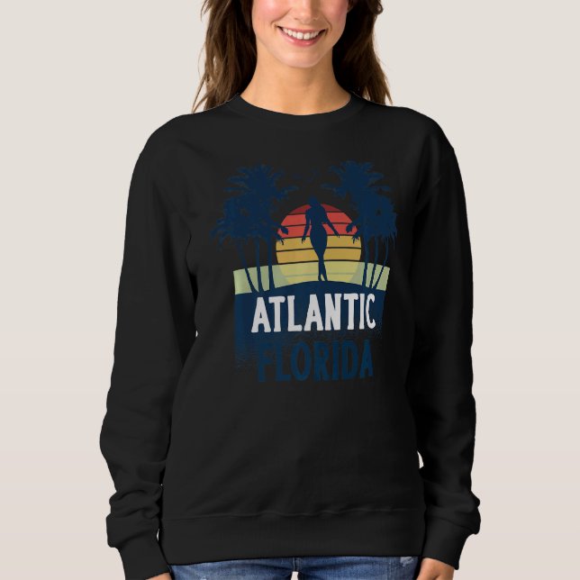 Atlantic Florida Beach Summer Vacation Sweatshirt (Front)