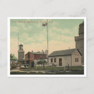 Atlantic Highlands NJ Navesink Twin Lights 1911 Postcard