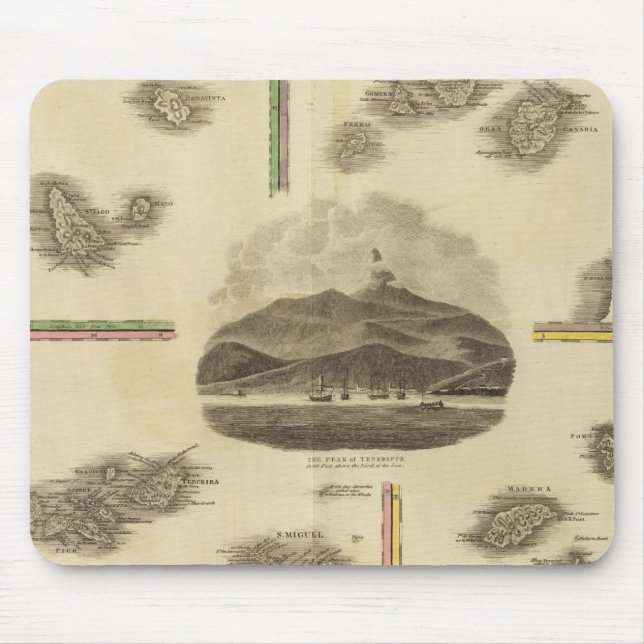 Atlantic islands mouse mat (Front)