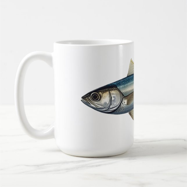 Atlantic mackerel. coffee mug (Left)