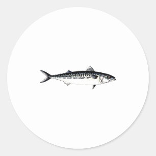 Atlantic Mackerel Logo Classic Round Sticker