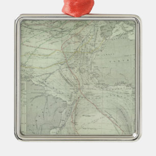 Atlantic Ocean 2 Metal Tree Decoration