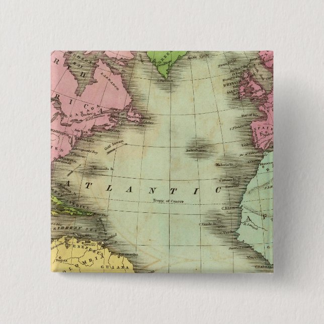 Atlantic Ocean 4 15 Cm Square Badge (Front)