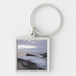 Atlantic Ocean at Sunrise in Maine Key Ring