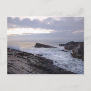 Atlantic Ocean at Sunrise in Maine Postcard