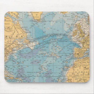 Atlantic Ocean Map Mouse Mat