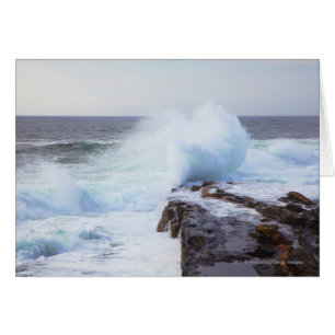 Atlantic Ocean Wave Crashing into Maine's Coast