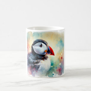 Atlantic Puffin 210624AREF127 - Watercolor Coffee Mug