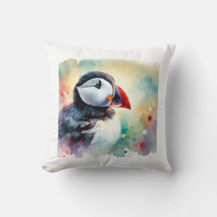 Atlantic Puffin 210624AREF127 - Watercolor Cushion