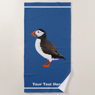 Atlantic Puffin Beach Towel
