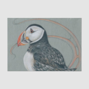 Atlantic Puffin Bird Art Drawing Tissue Paper