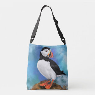 Atlantic Puffin Bird Crossbody Bag Clown Beak