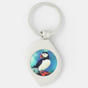 Atlantic Puffin Bird Keychain