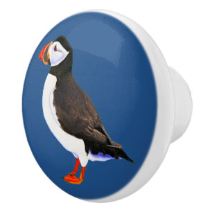 Atlantic Puffin Ceramic Knob