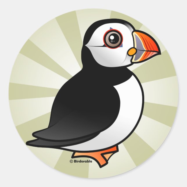 Atlantic Puffin Classic Round Sticker (Front)