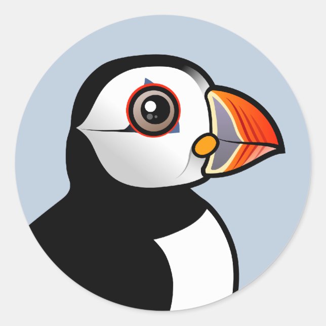 Atlantic Puffin Classic Round Sticker (Front)