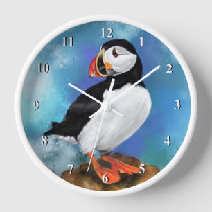 Atlantic Puffin Clock