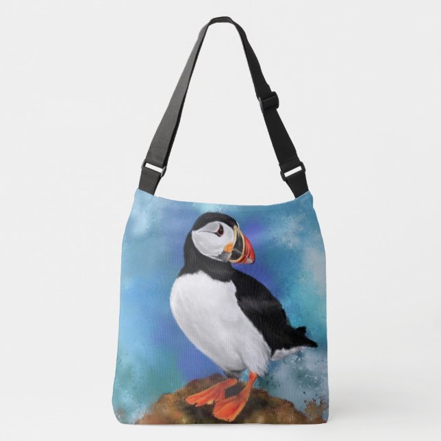Atlantic Puffin Crossbody Bag (Front)
