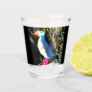 atlantic puffin design Thunder_Cove Shot Glass