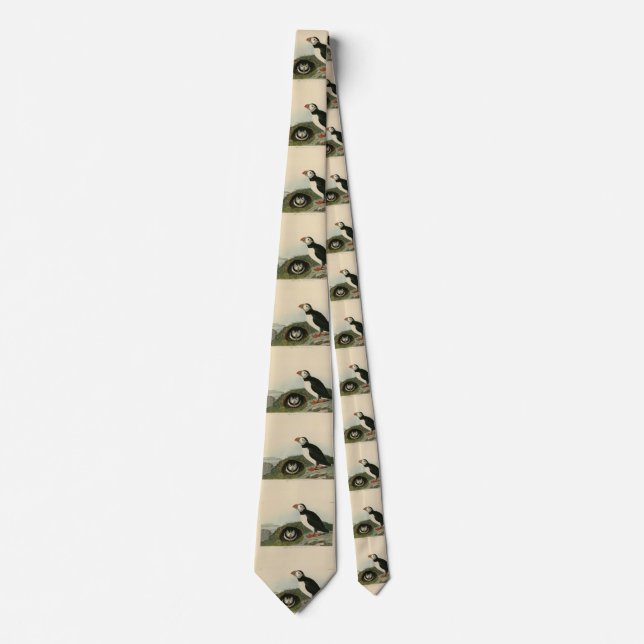 Atlantic Puffin from Audubon's Birds of America Tie (Front)