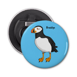 Atlantic puffin illustration  bottle opener