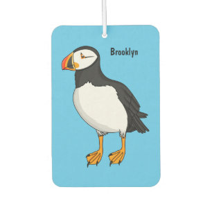 Atlantic puffin illustration car air freshener