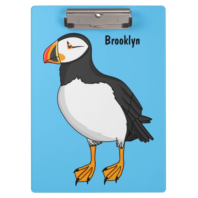 Atlantic puffin illustration  clipboard (Front)