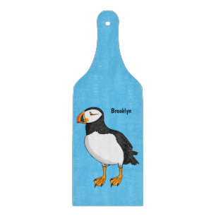 Atlantic puffin illustration cutting board
