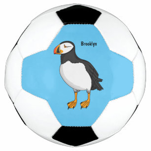Atlantic puffin illustration football