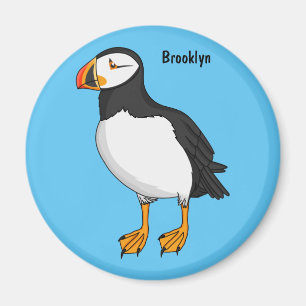 Atlantic puffin illustration  magnet