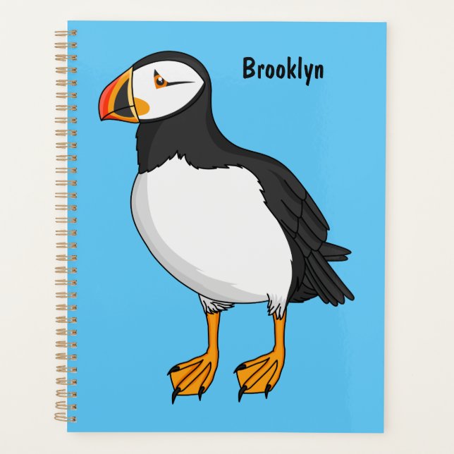 Atlantic puffin illustration planner (Front)