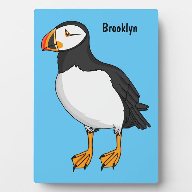 Atlantic puffin illustration  plaque (Front)