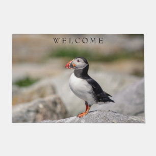 Atlantic Puffin in Machias, Maine Doormat