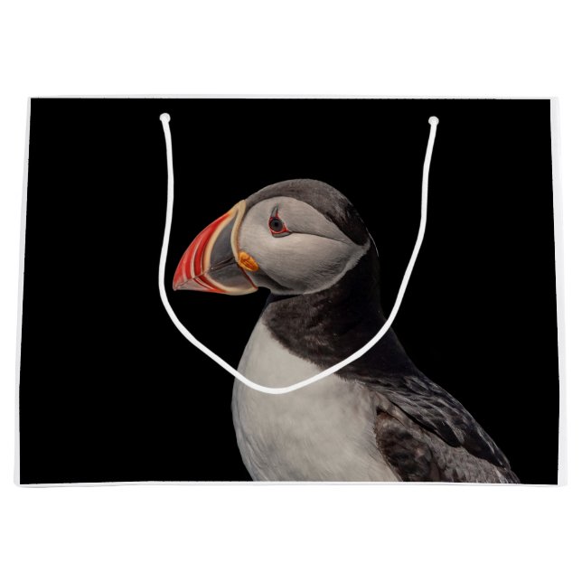Atlantic Puffin in Machias, Maine Large Gift Bag (Front)