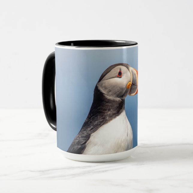 Atlantic Puffin in Machias, Maine Mug (Front Left)