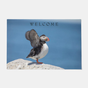 Atlantic Puffin in Machias, ME Doormat