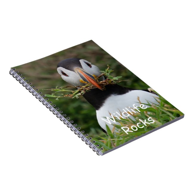 Atlantic Puffin Notebook (Right Side)