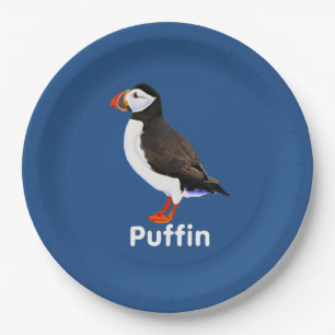 Atlantic Puffin Paper Plate