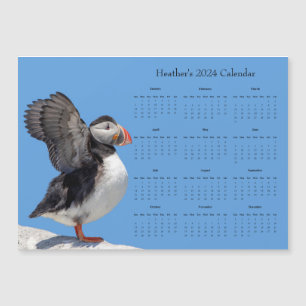 Atlantic Puffin personalise 2024 calendar