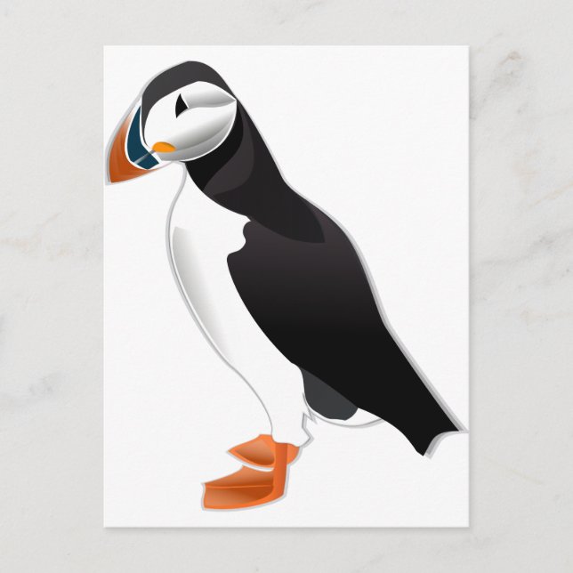 Atlantic Puffin Postcard (Front)