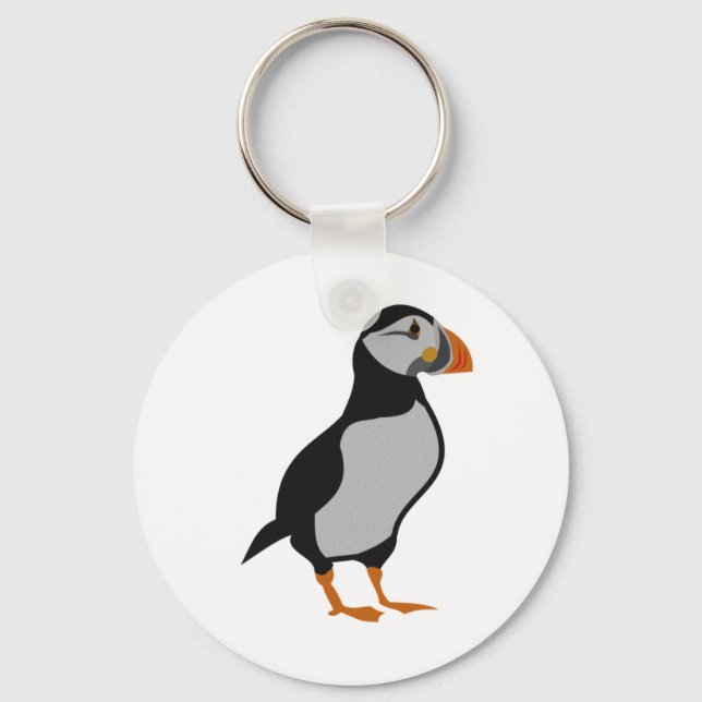 Atlantic Puffin Standing Key Ring (Front)