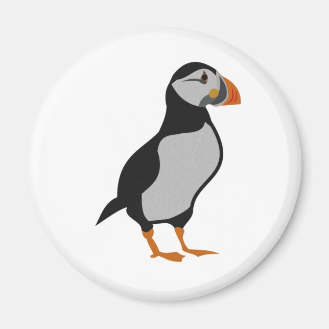 Atlantic Puffin Standing Magnet (Front)