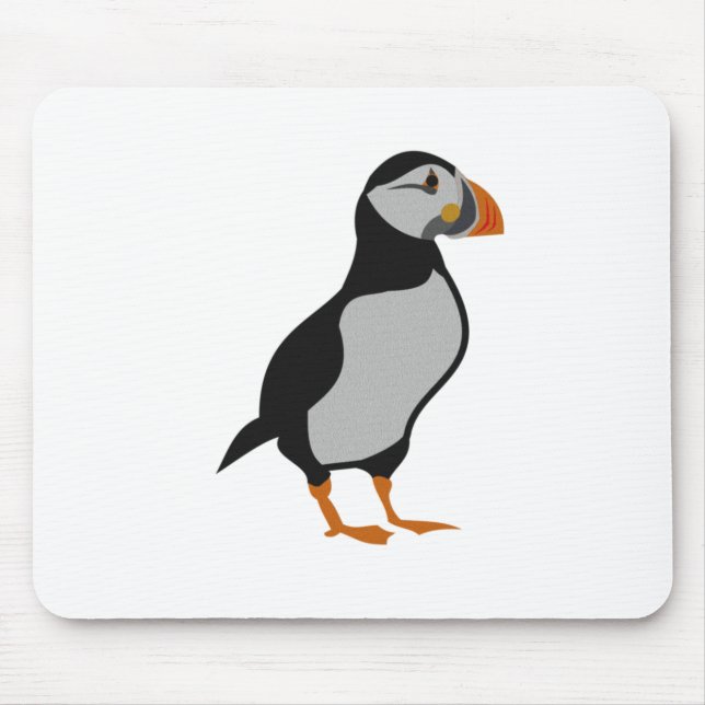 Atlantic Puffin Standing Mouse Mat (Front)