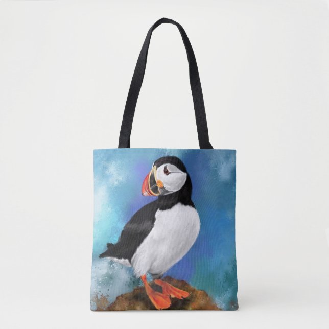 Atlantic Puffin Tote Bag  (Front)