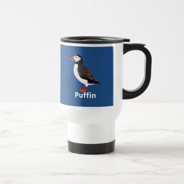 Atlantic Puffin Travel Mug (Right)