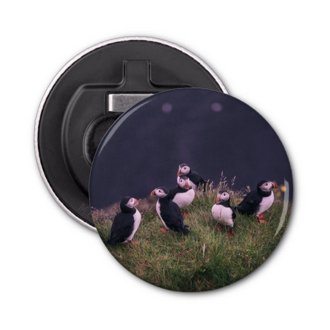 Atlantic Puffins Bottle Opener (Front)