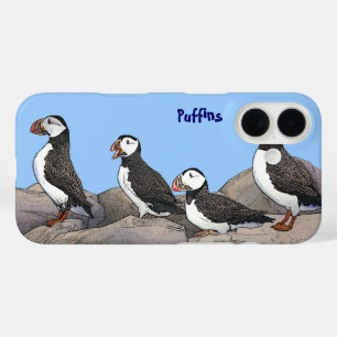 Atlantic Puffins iPhone 16 Case