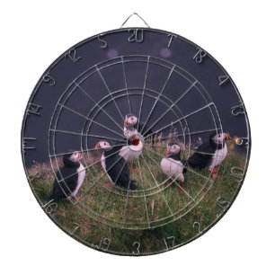 Atlantic Puffins Dartboard