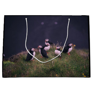Atlantic Puffins Large Gift Bag
