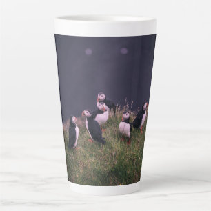 Atlantic Puffins Latte Mug